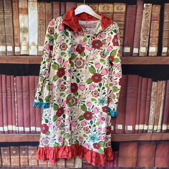 Jelly the‎ Pug long sleeve floral dress - Picture 1 of 5
